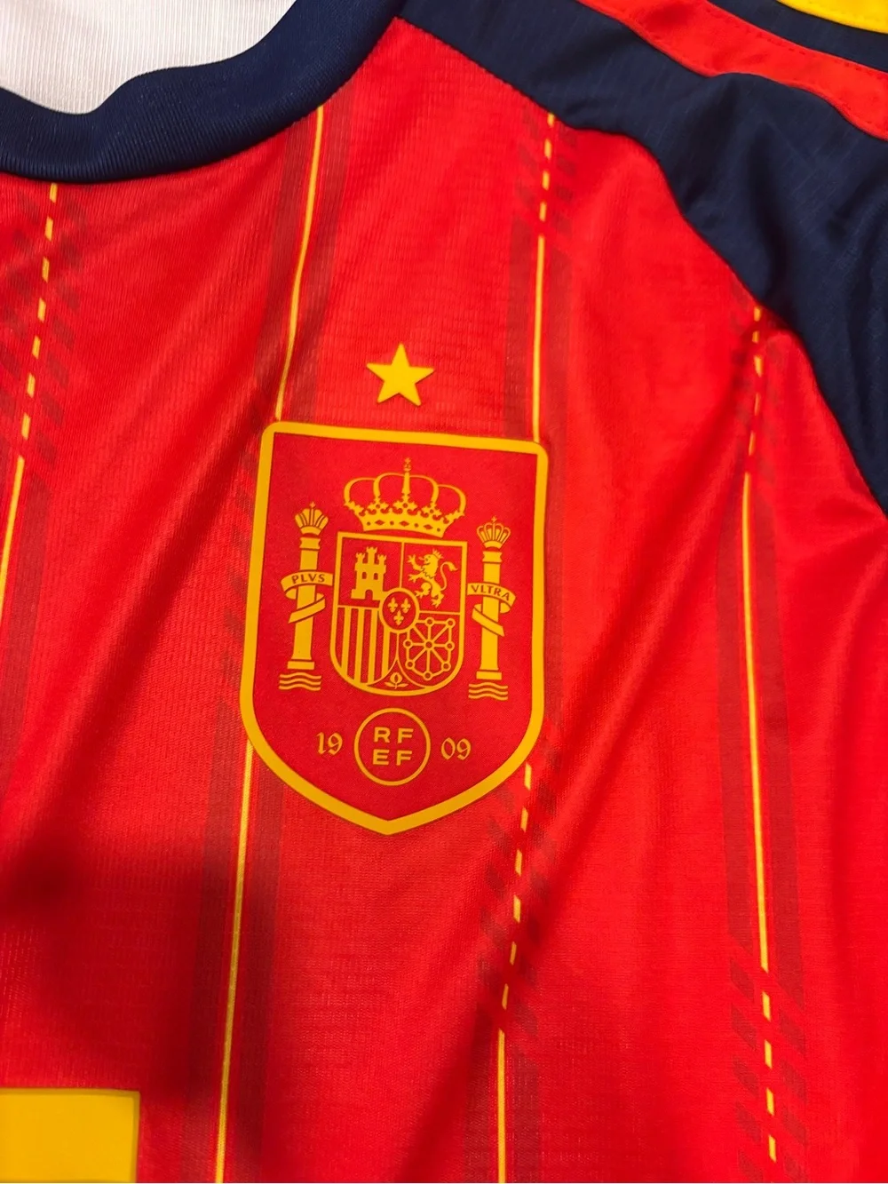 Adidas men’s World Cup Spain #16 Red Soccer Jersey zubimendi slim fit 2XL